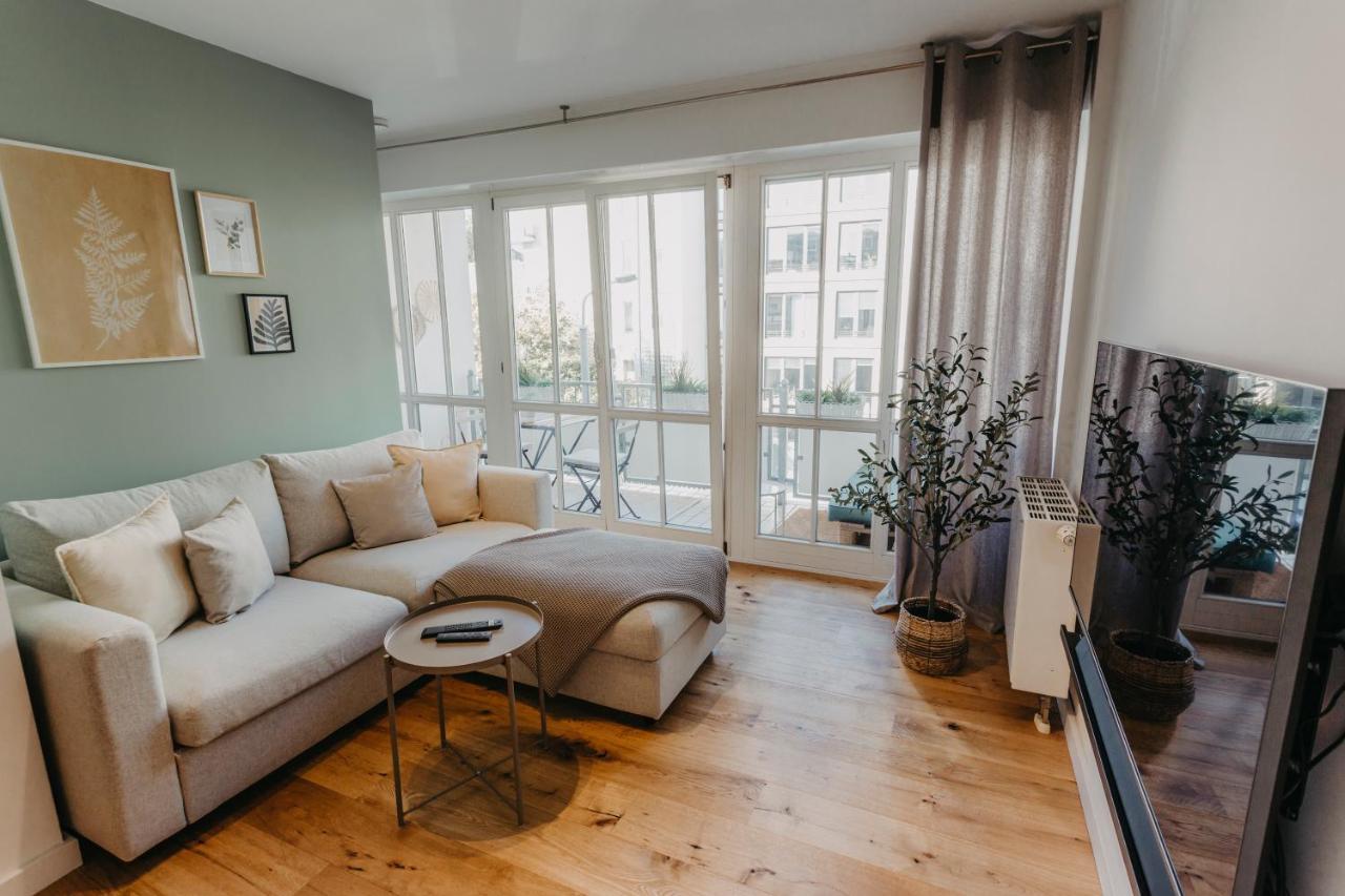 Traber Apartments Im Herzen Leipzigs Balkon Parkplatz Экстерьер фото