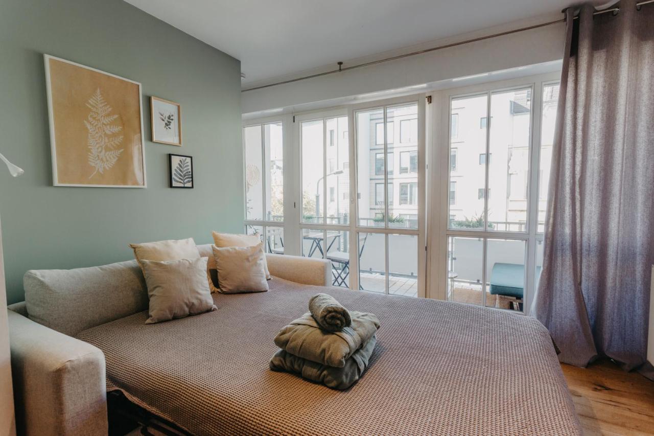 Traber Apartments Im Herzen Leipzigs Balkon Parkplatz Экстерьер фото